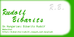 rudolf bibarits business card